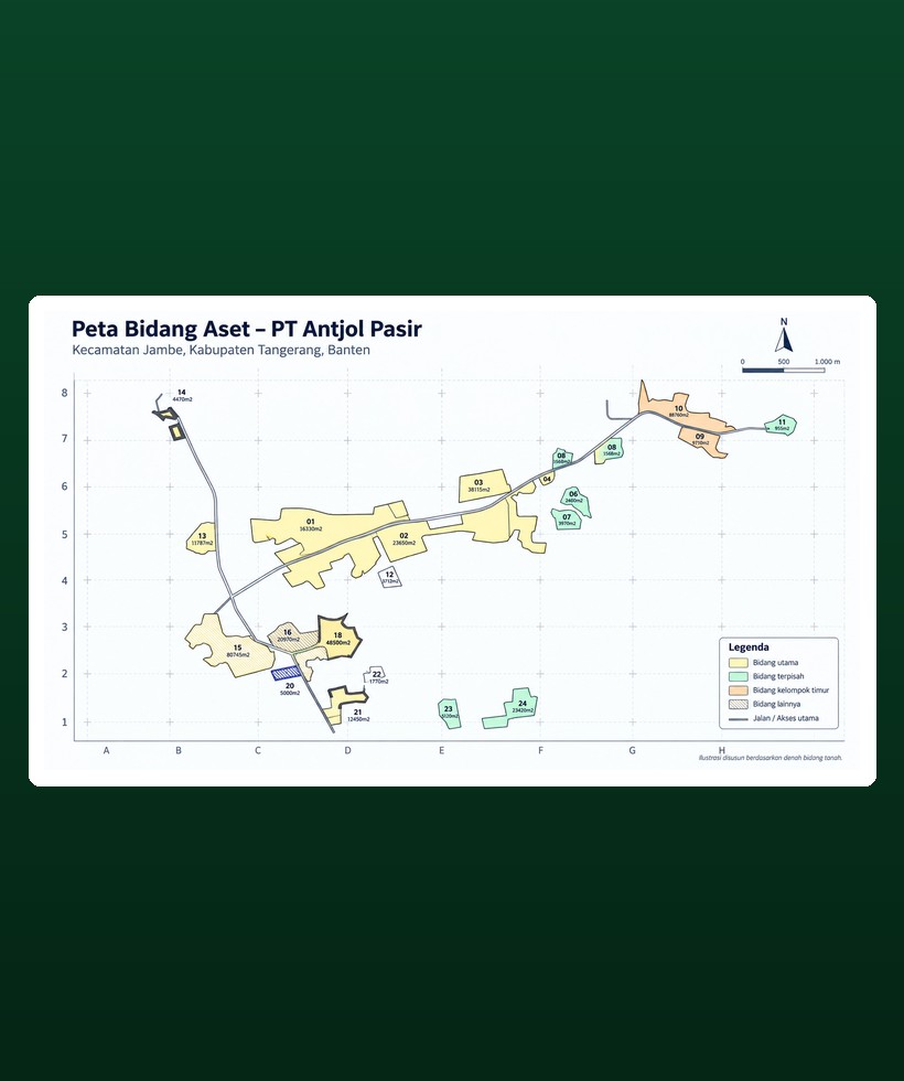 Peta Bidang Aset - PT Antjol Pasir